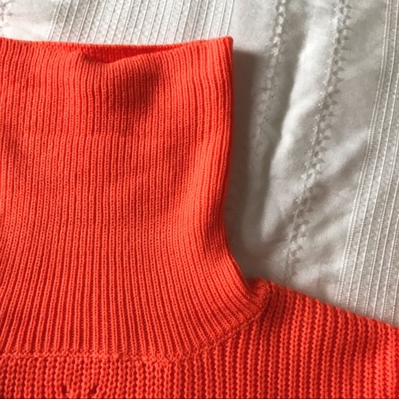 EMORY PARK CORAL KNIT CROPPED TURTLENECK LONG SLEEVE SWEATER - S - Picture 8 of 8